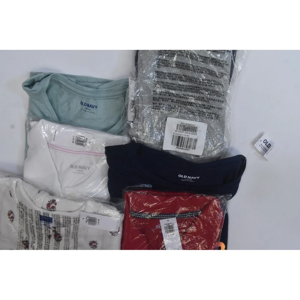 Old Navy Bulk Lot Of 10 Girls Size Large 10/12 Mixed Season Tops Bottoms Shorts